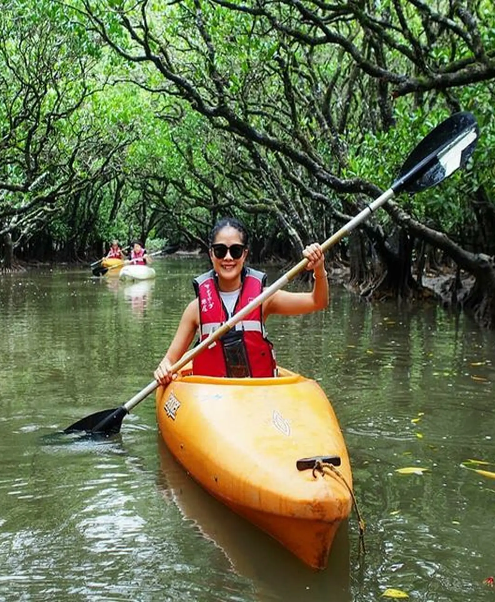 Guided mangrove kayaking experience in Goa