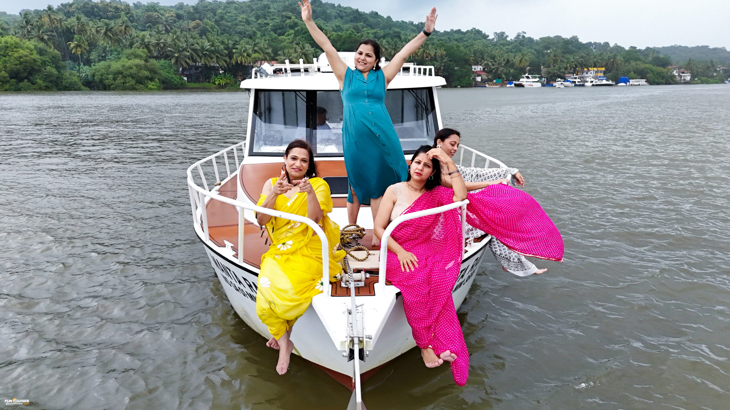 Peak season yacht in Goa