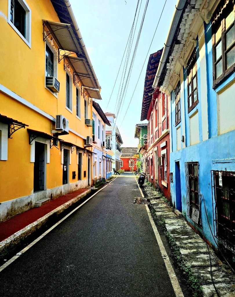 Panjim Fontainhas Heritage Quarter Street Architecture